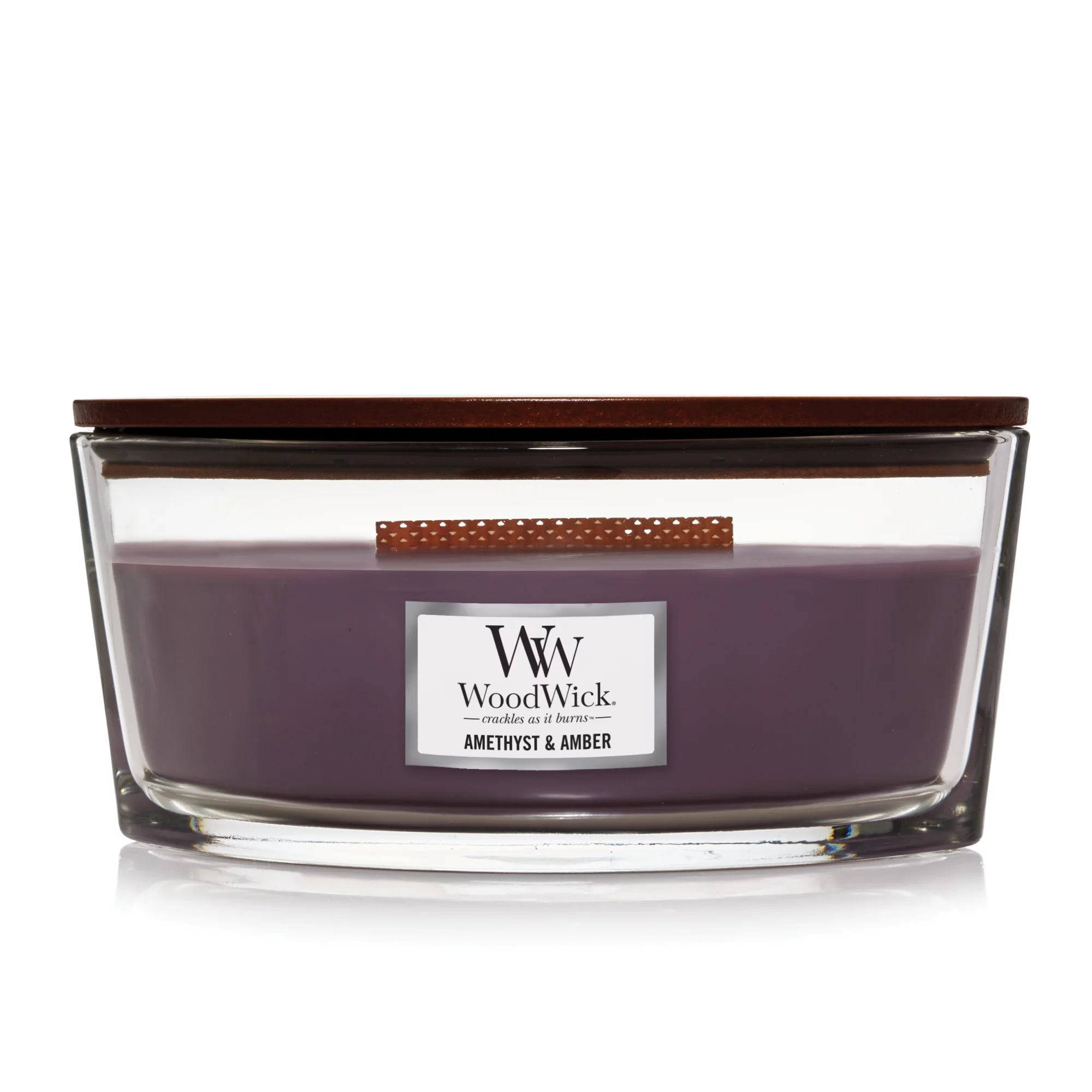 WoodWick Amethyst & Amber - Ellipse Candle
