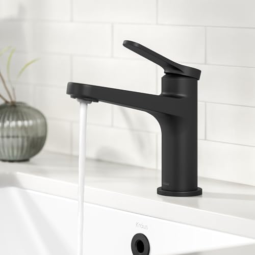 KRAUS Indy Single Handle One Hole Bathroom Sink Faucet in Chrome, KBF-1411CH