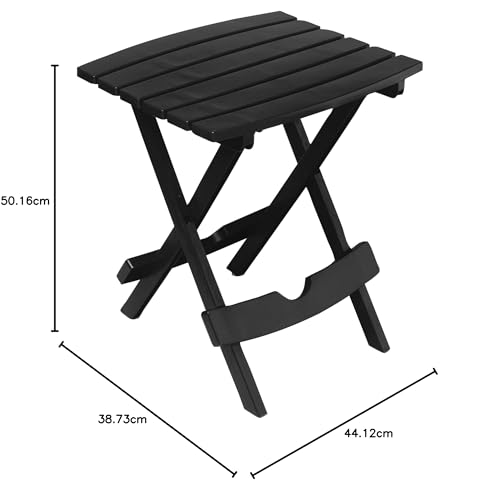 Adams Manufacturing 8500-26-3700 Plastic Quik-Fold® Side Table, Cherry Red