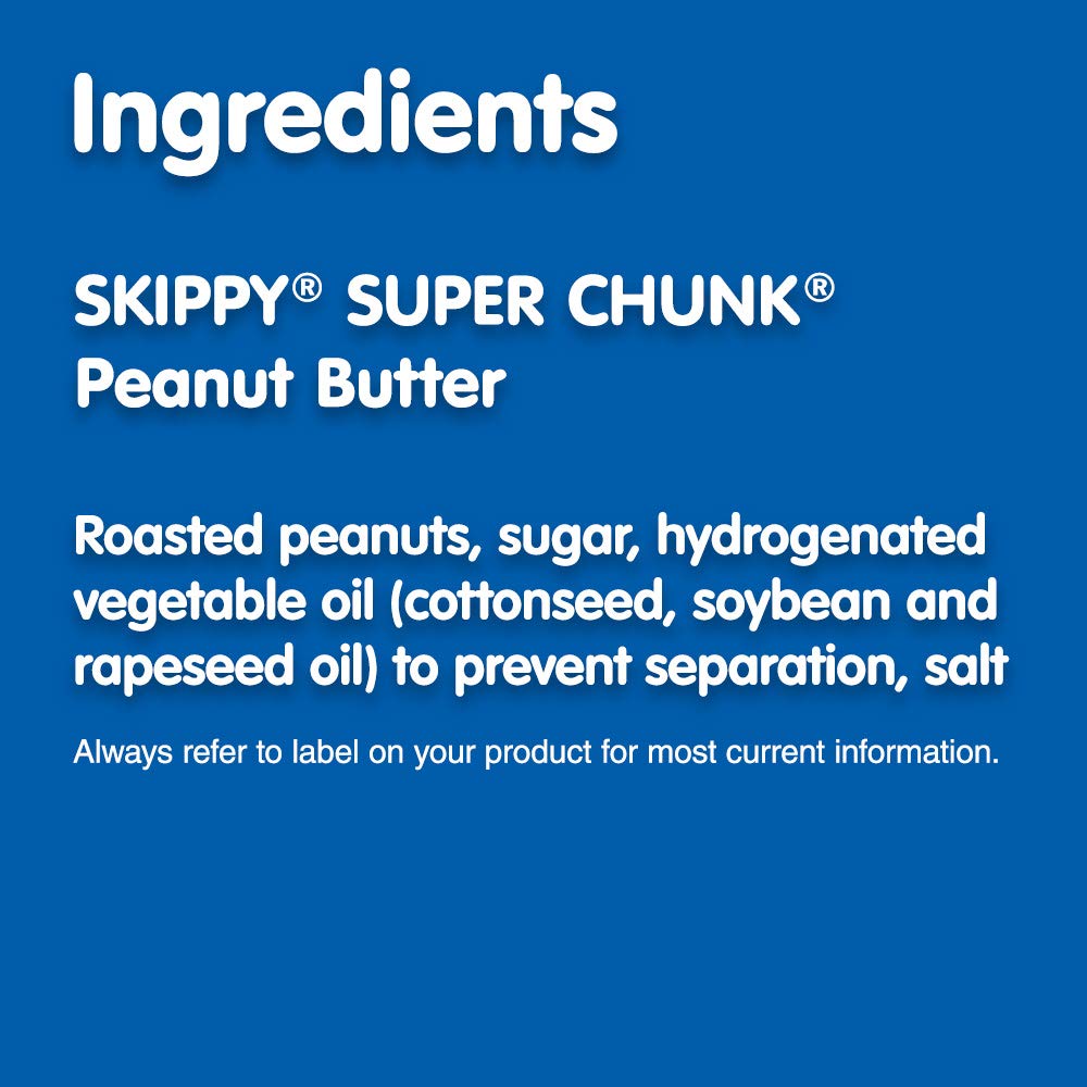 SKIPPY Peanut Butter, Super Chunky, 40 Ounce Twin Pack