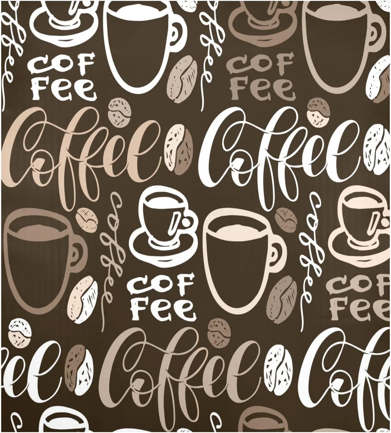 Coffee Cartoon Cup Dishwasher Magnet Cover, Dishwasher Refrigerator Magnetic Covers Sticker Panel Decal for Kitchen Appliance Decor, 23