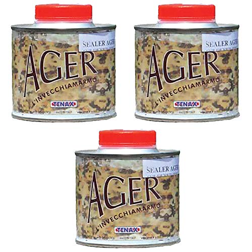 Tenax AGER Color Enhancing Granite Sealer, Marble Sealer, Stone Sealer - 1/4 Liter (Pack of 4)