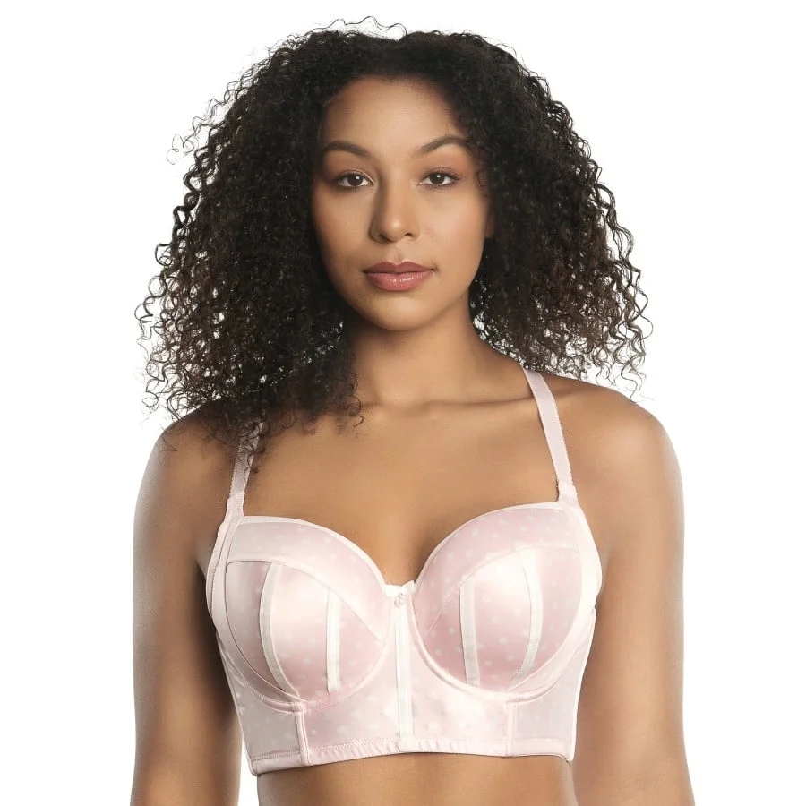 PARFAIT Women's Charlotte Longline Bra - Petal Pink Dot - 36DDD