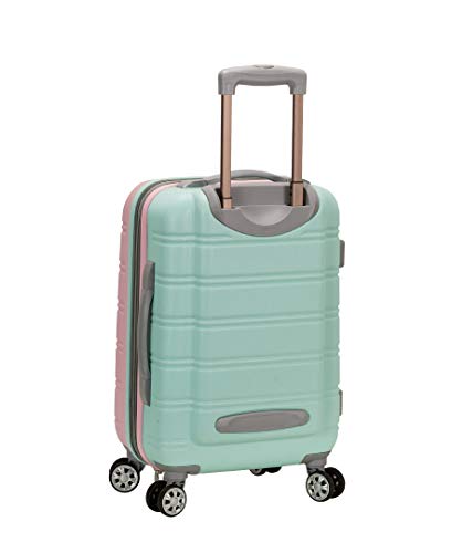 Rockland Melbourne Hardside Expandable Luggage with Spinner Wheels, 2TONENAVY, 2 Piece (20/28)