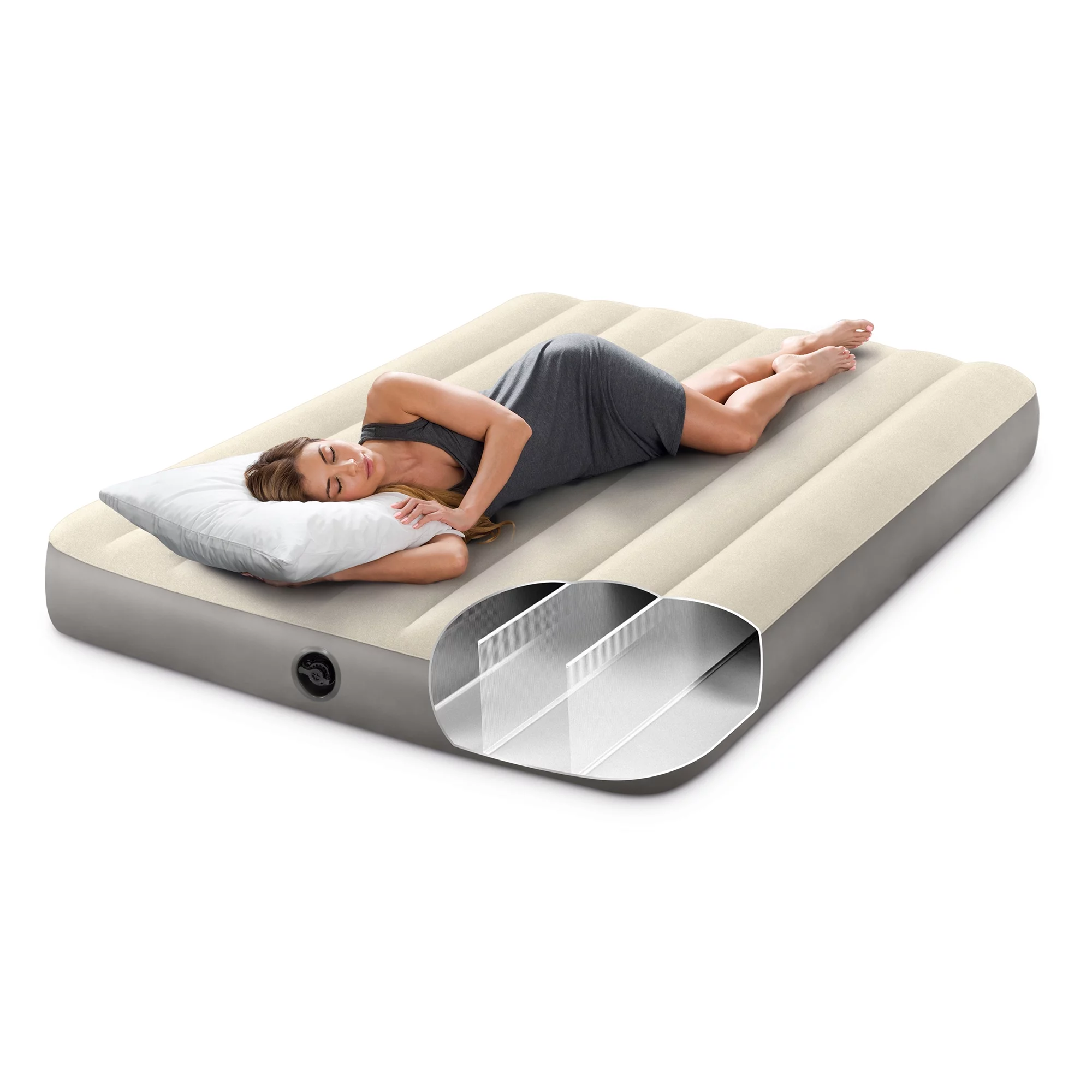 Intex Dura-Beam Standard Series Single Height Inflatable Airbed, Full
