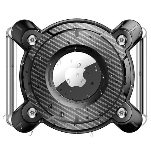 Airtag Dog Collar Holder,IPX8 Waterproof Airtag Holder for Dog Collar,Removable Metal Buckle Strap-Ultralight Hard TPU Dog Collar Airtag Holder,Compatible Apple AirTag