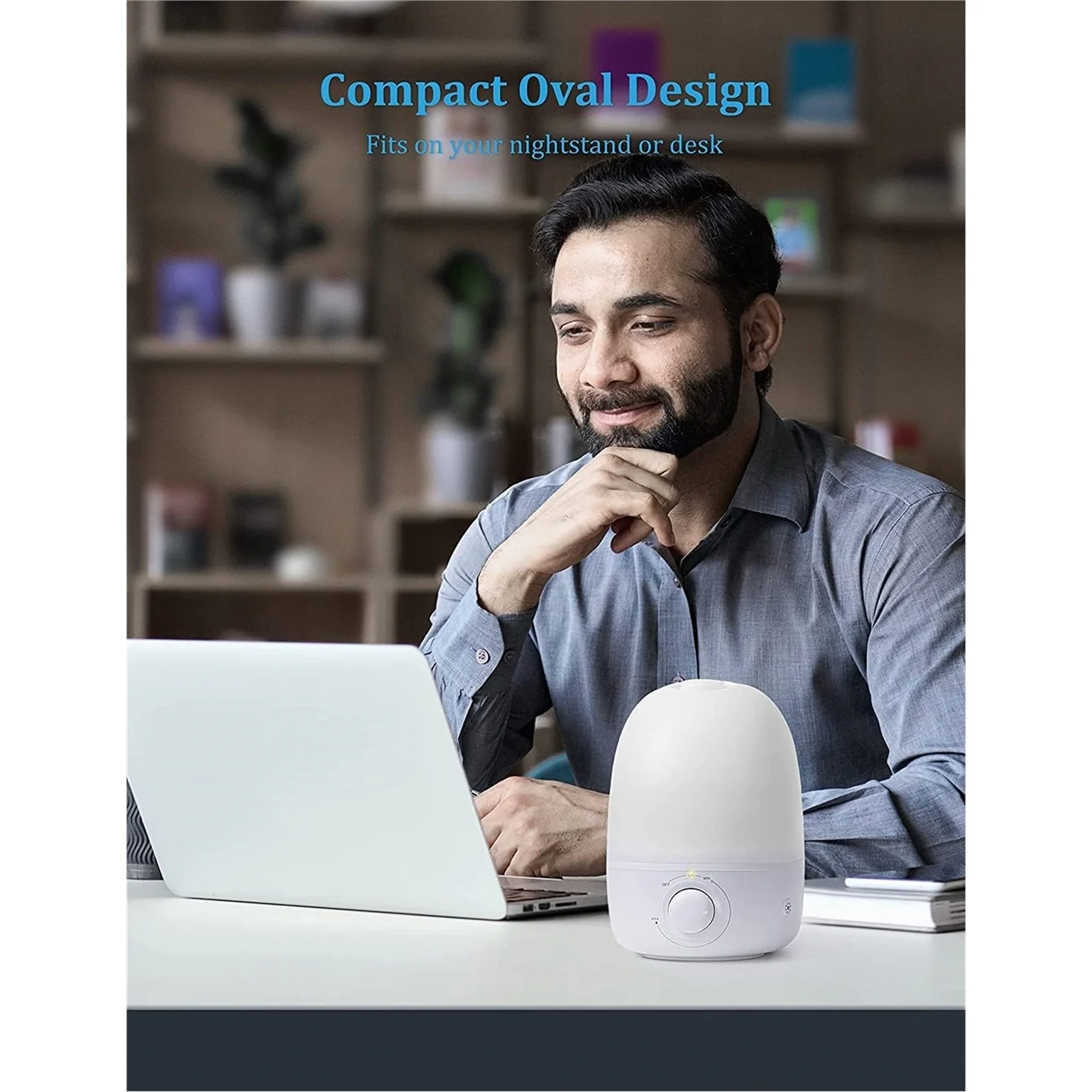 3-in-1 Humidifier, Night Light, and Essential Oil Fragrance Diffuser