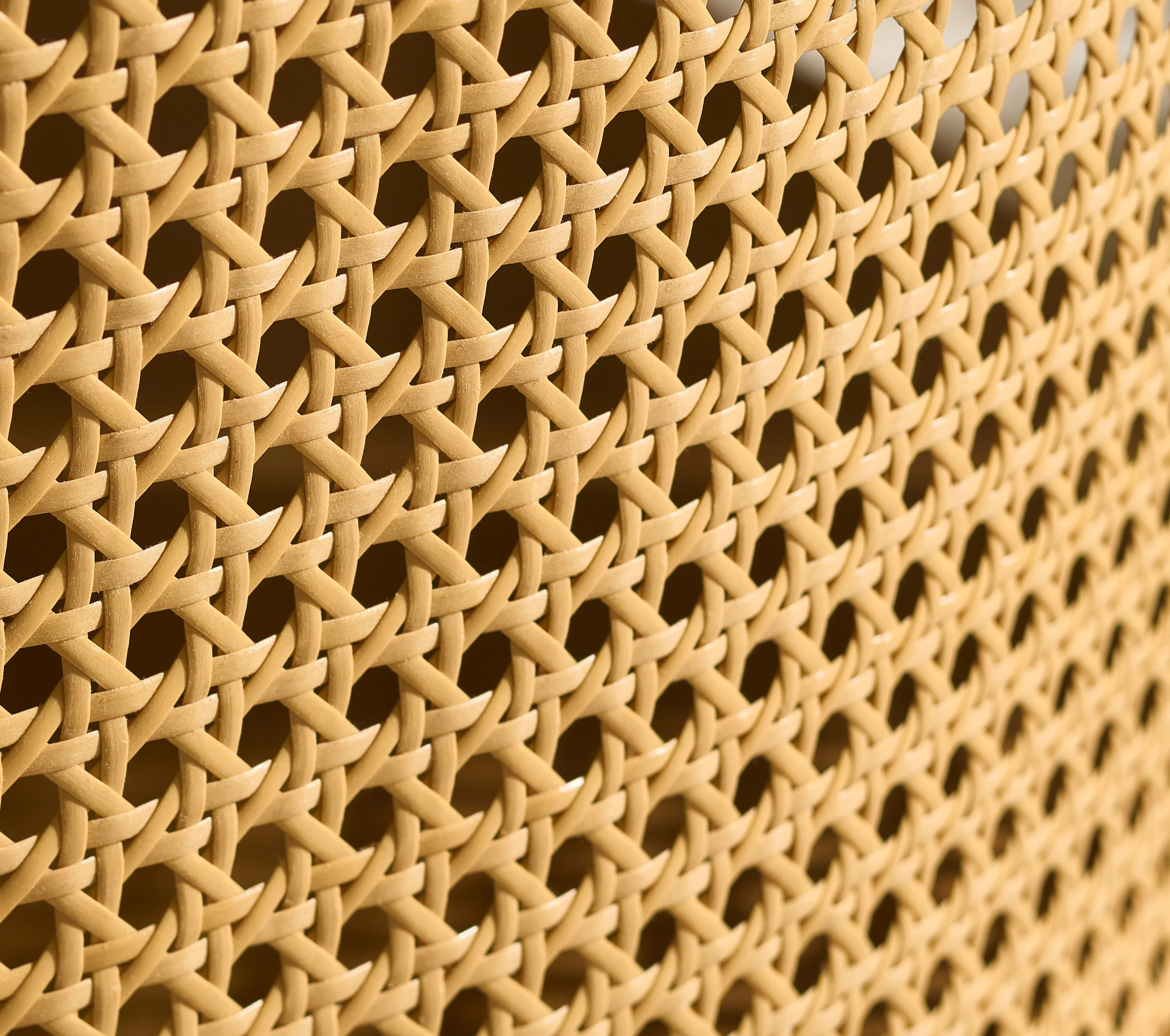 Better Homes & Gardens Springwood Caning Side Table, Light Honey Finish