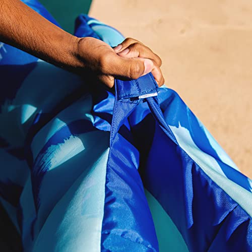 Big Joe Kona Hammock No Inflation Needed Pool Lounger with Headrest, Quick Draining Fabric, 4 feet Big