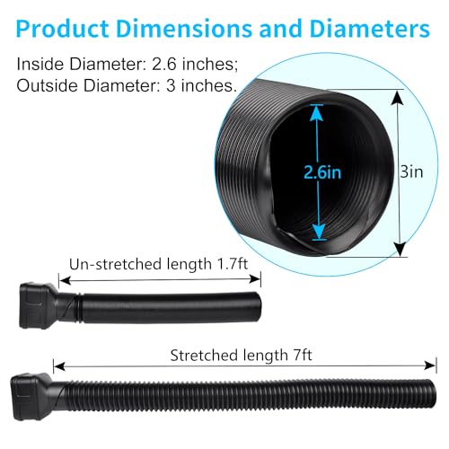 7ft Long Gutter Downspout Extensions, 3