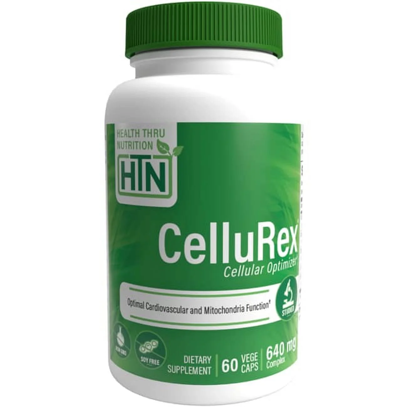 CelluRex™ (Cellular Optimizer w/ PQQ, CoQ-10 and More) (Non-GMO) 60 Vegecaps by Health Thru Nutrition