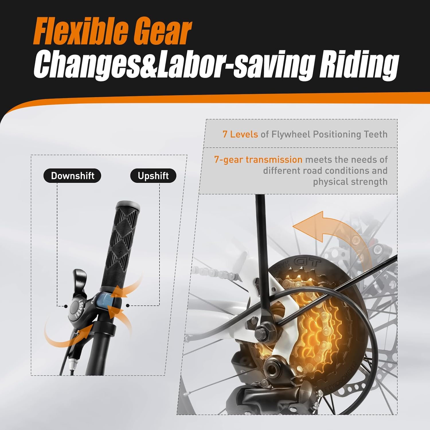 Foldable Bicycle,Folding Bike with 7 Speed Gears 20-inch Wheels Easy Folding City Bicycle with Disc Brake, Front and Rear Fenders…