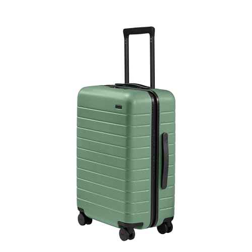 Away Bigger Carry-On Luggage, Lightweight Hardside Large Suitcase with Spinner Wheels, TSA Lock, Airline Approved, Navy Blue