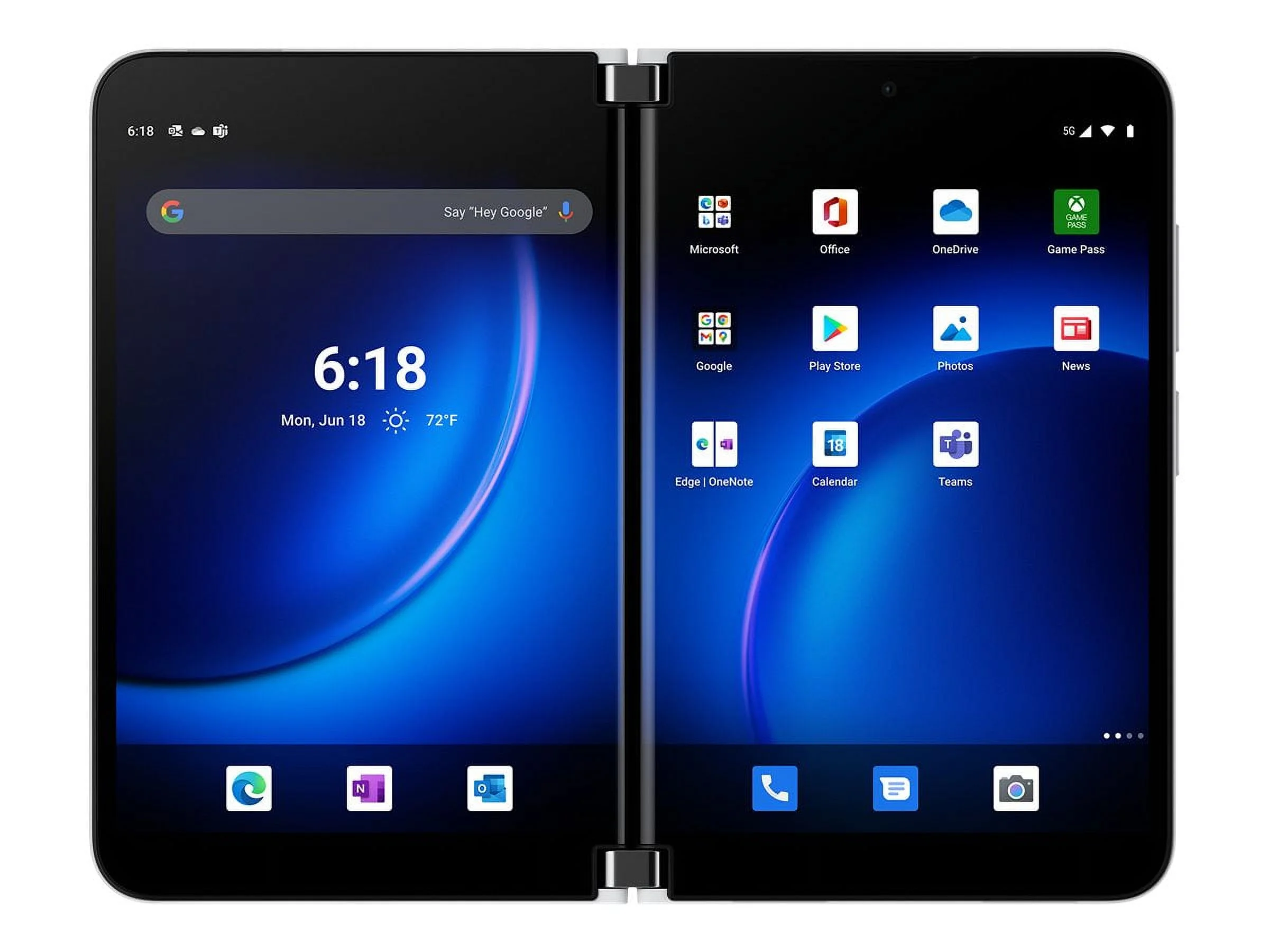 Microsoft Surface Duo 2 - 5G smartphone - dual-SIM - RAM 8 GB / Internal Memory 128 GB - OLED display - 8.3