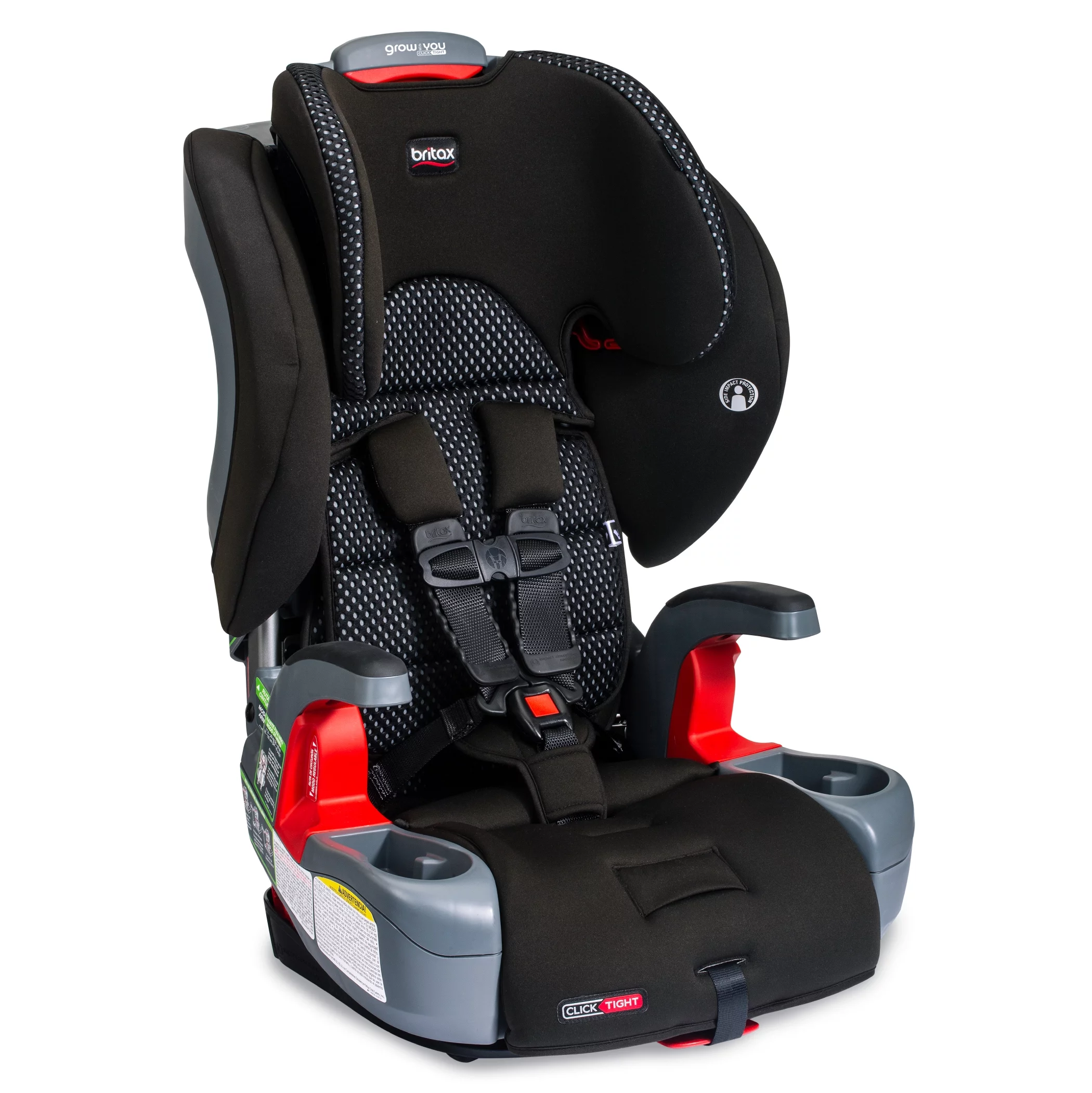 Britax Grow With You ClickTight Harness-2-Booster Car Seat, 2-in-1 High Back Booster, Cool Flow Grey