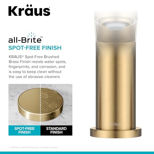 KRAUS Indy Single Handle One Hole Bathroom Sink Faucet in Chrome, KBF-1411CH