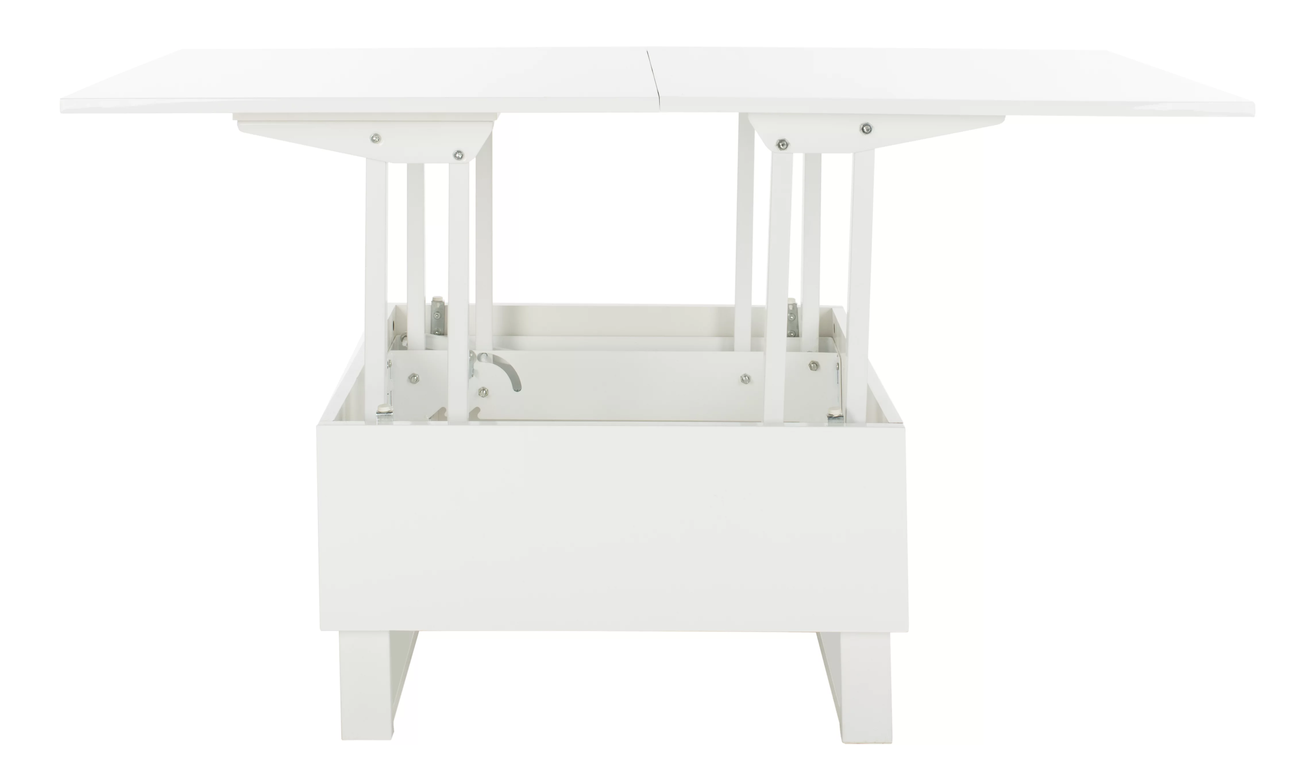 SAFAVIEH Vanna Lift-Top Solid Glam Coffee Table, White