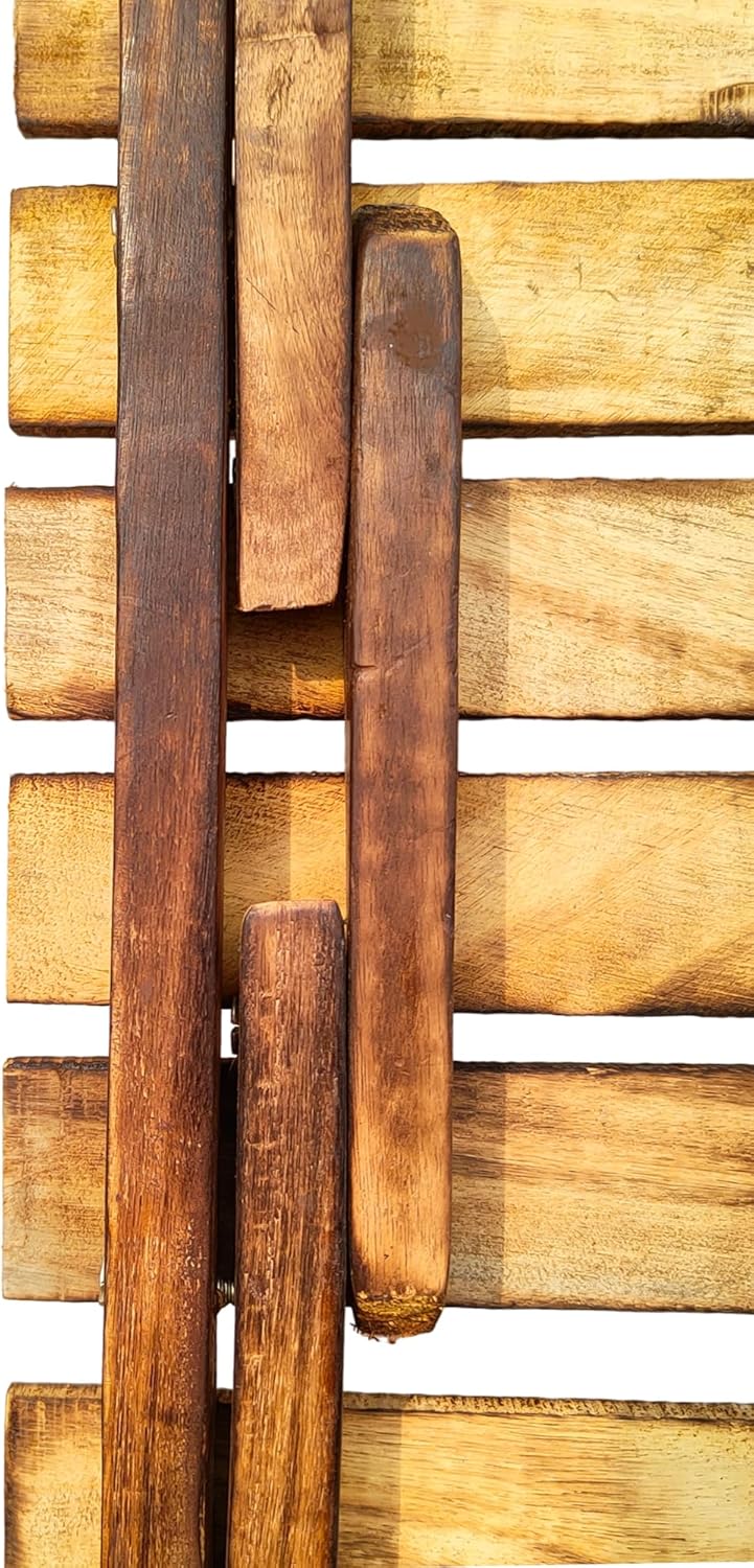 Wood Plant Foldable Stand Indoor Outdoor | Ladder Large Multi Tiered Plant Holder Wooden | Display Storage Shelf 3 Layered Step Plant Rack, Stair Plant Stand | Garden Decor Gift