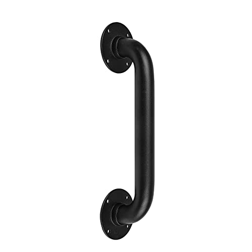 36 Inch Black No-Slip Stair Handrail Indoor, 3 FT Industrial Metal Stair Railing, Wall Mount Staircase Handrails, Outdoor Steps Railing, Deck Rails, Safety Grab Bar for Elderly & Kids