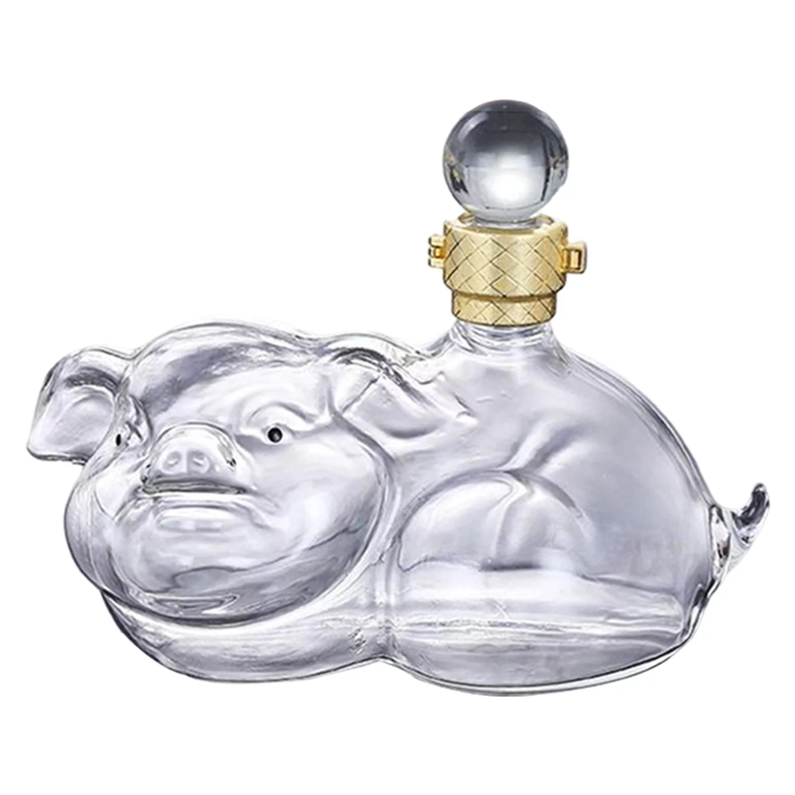 Decanter Leads for Home Dining Restaurant Entertaining Glass Figurine Decanter 1000ml for Home kitchen dinner