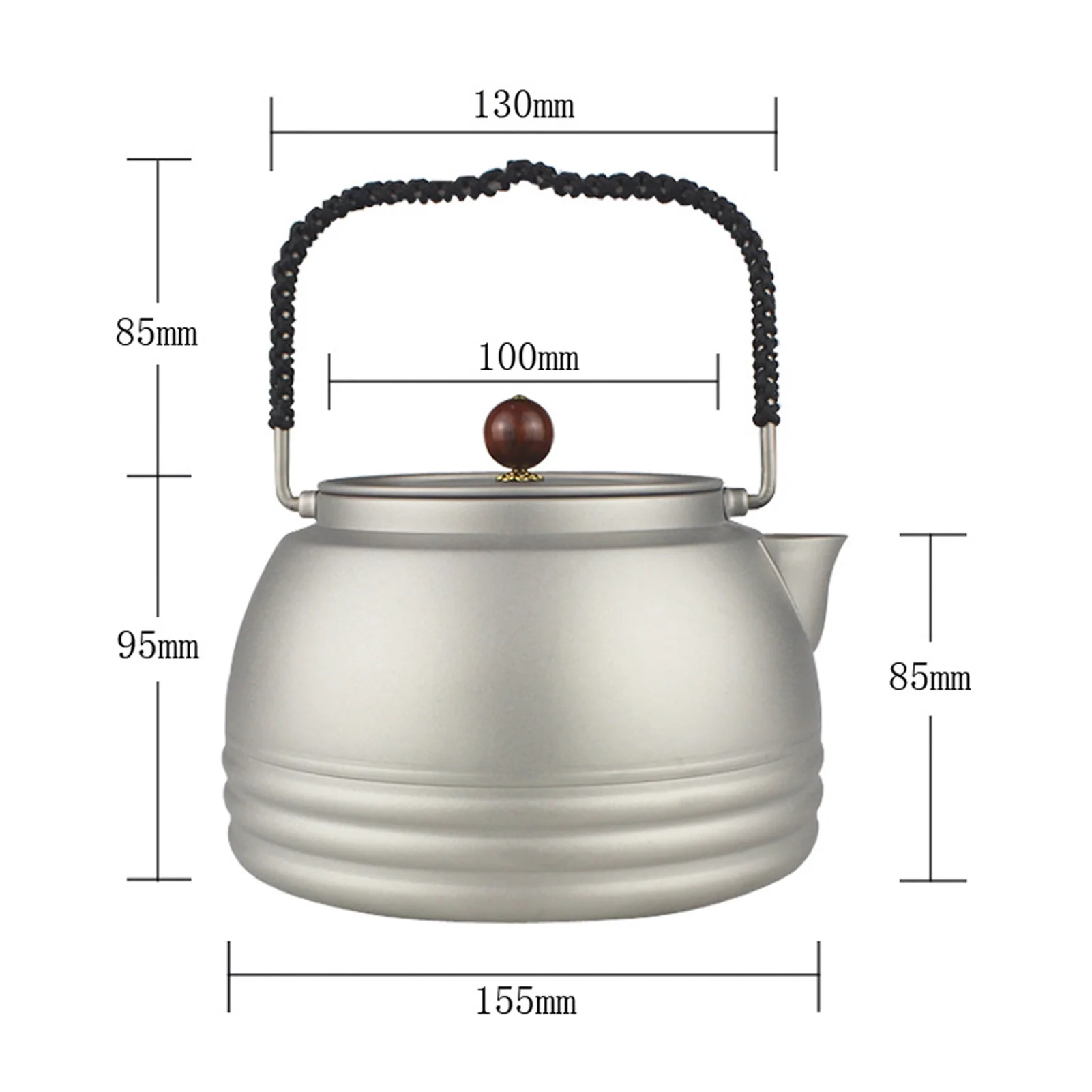 Anself Camping Tea Coffee Pot Travel Boiling Water Kettle for Enthusiasts