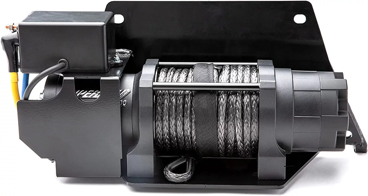 SuperATV 4500 lb. Ready|Fit Winch for Polaris Ranger XP 1000 / Crew (See fitment)|266.1 Gear Ratio|50 Foot Remote Range|3/16 Inch Steel|Permanent Magnet DC 12V, 1.3 HP Motor|QWM-P-RAN1K-4500#XP