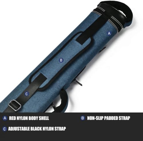 Champion 2X4,3x6 Nylon/Leatherette Billiard Pool Cue Stick Hard Carrying Case 4S2B, 6S3B