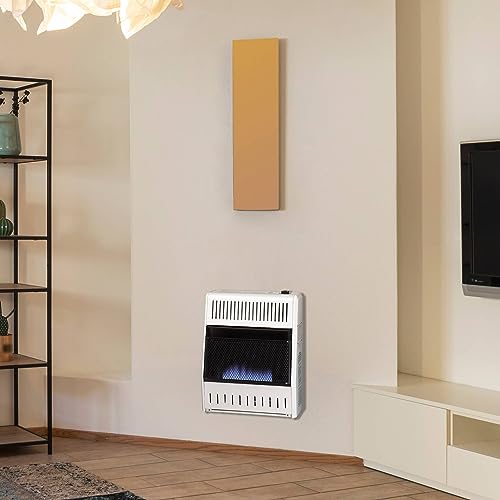 ProCom Heating Liquid Propane Ventless Blue Flame Heater With Base Feet - 30,000 BTU, Manual Control - Model# ML300HBA-B