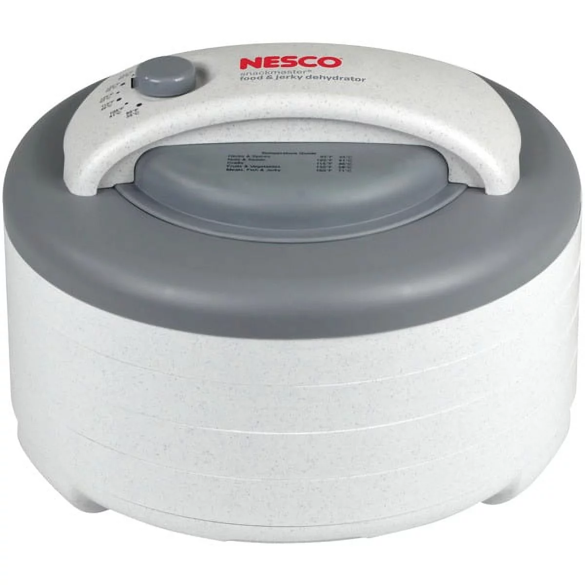 Nesco 500-watt Jerky Maker and Food Dehydrator Fd-61 (White, Gray)