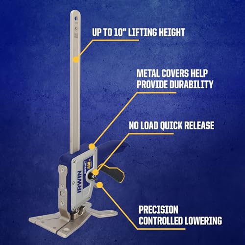 IRWIN Quick-Lift Construction Jack, Hand Lifting Jack Tool, Multifunctional, Lift up to 10