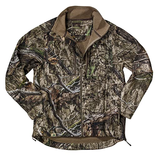 Mossy Oak Men's Sherpa Fleece Lined Camo Hunting Jacket