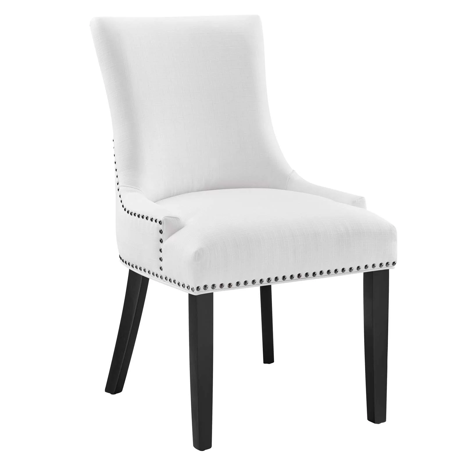 Modway Marquis Fabric Dining Chair in White