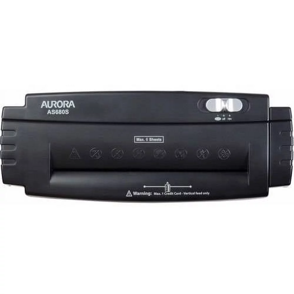 Aurora AS680S Professional Light Duty Strip Cut Paper Shredder w/o Wastebasket