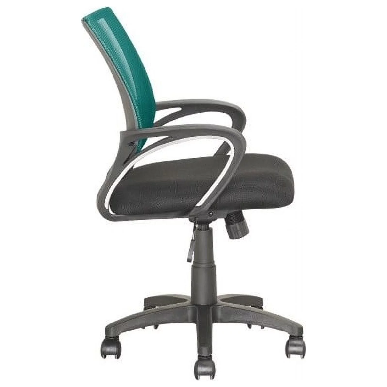 Pemberly Row Workspace Mesh Fabric Back Swivel Office Chair in Teal Blue