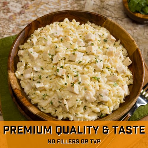 Peak Refuel Chicken Alfredo Pasta 2-Pack | Premium Freeze Dried Camping Food | Backpacking & Hiking MRE Meals | Just Add Water | 100% Real Meat | 48g of Protein Per Pouch | 2 Servings Per Pouch