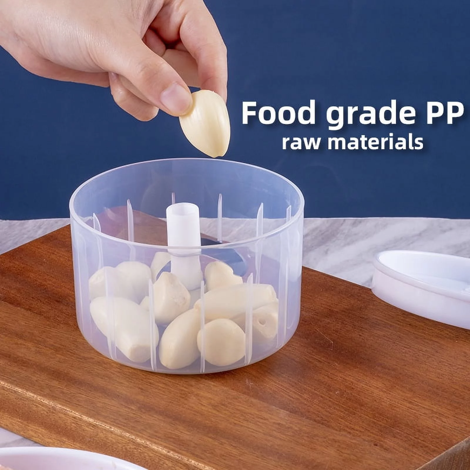 Luosen Electric Mini Garlic Chopper, Portable Food Processor, Vegetable Chopper Onion Mincer, Cordless Meat Grinder with USB Charging 350ml