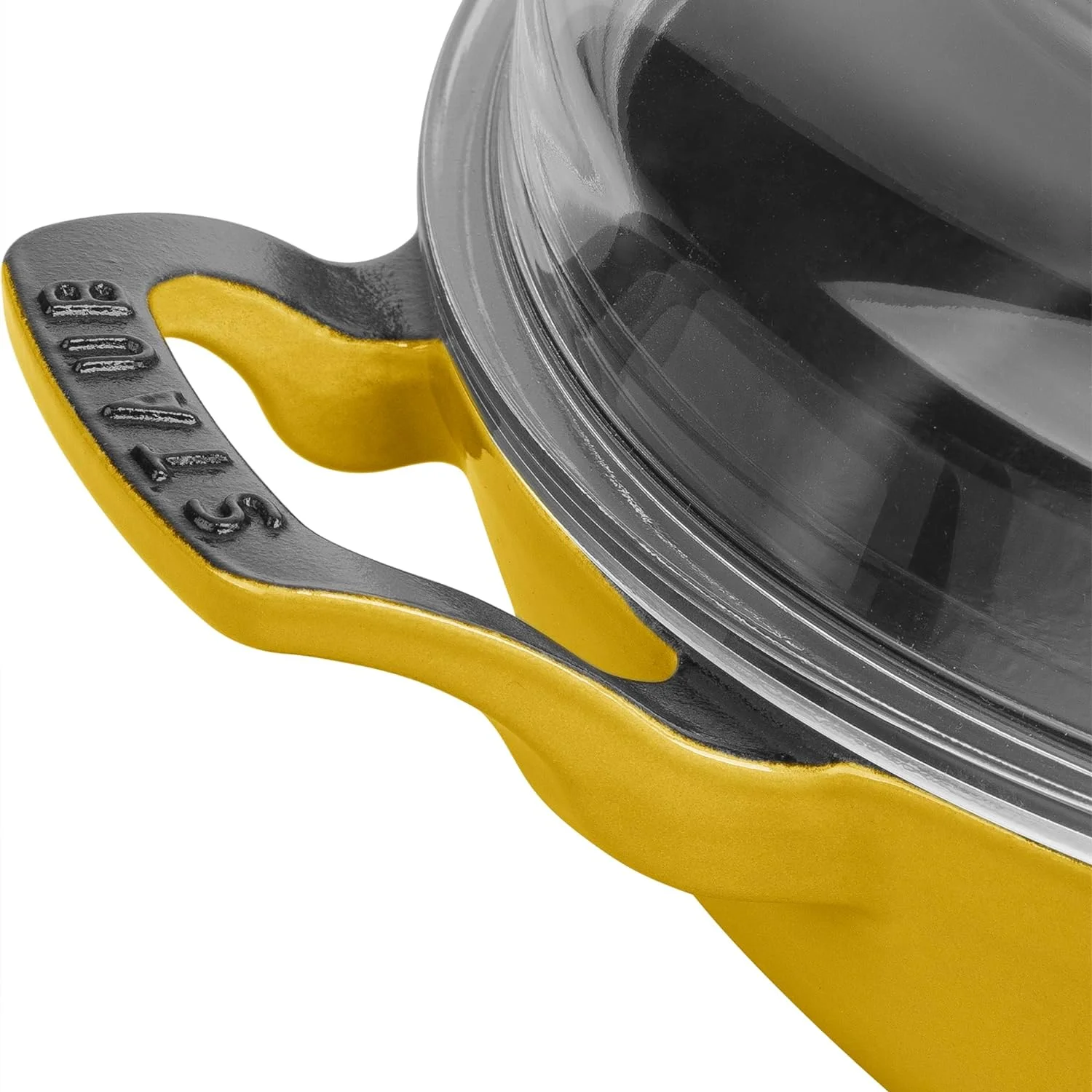 Cast Iron 3.5-Qt Braiser With Glass Lid - Citron
