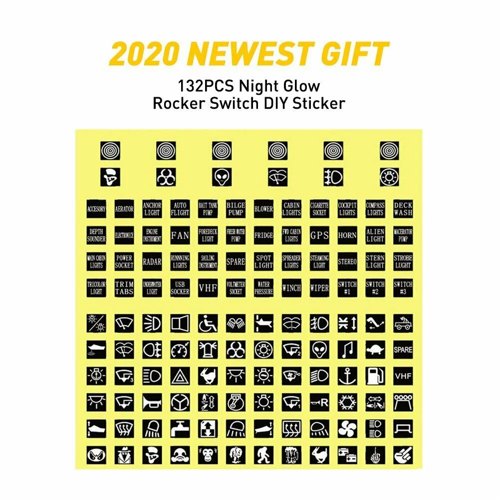 Optimal Marine Electronics - Waterproof Rocker Switch Panel with 6 Gang and LED
