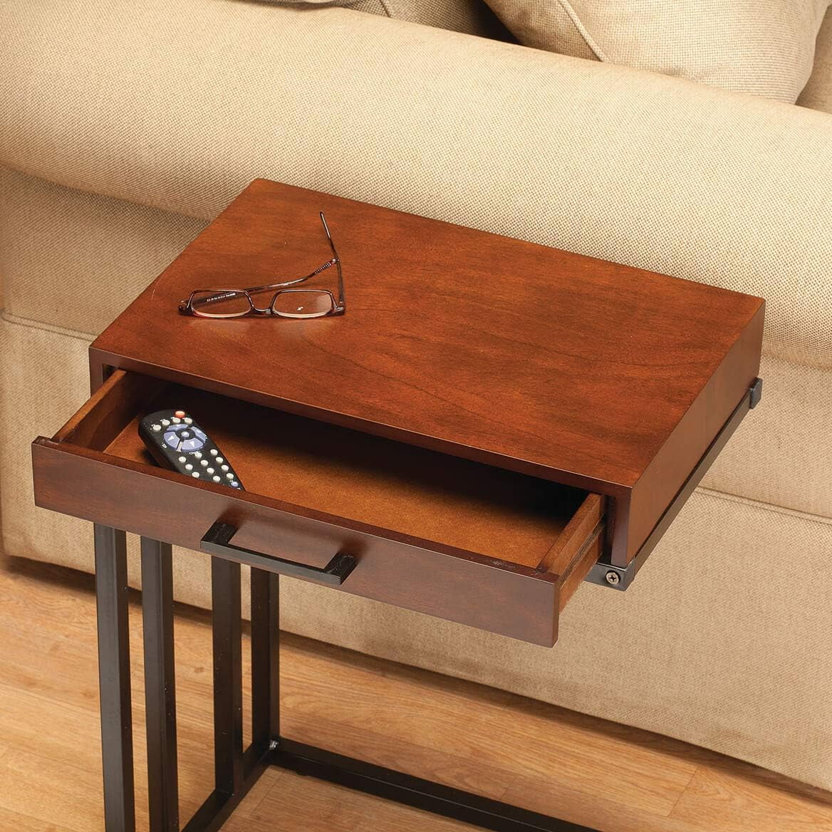 Side Accent Table With Drawer, Under The Sofa C-Design