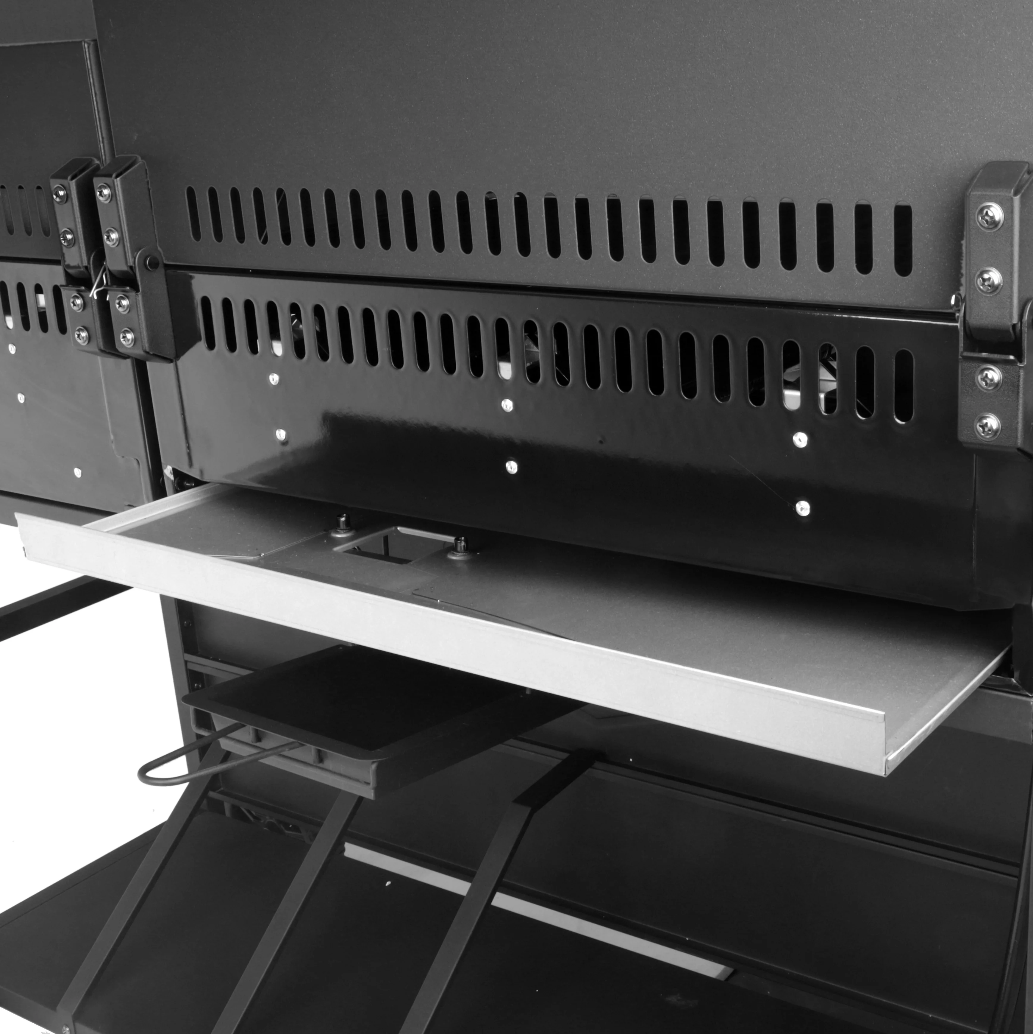 Expert Grill 5 Burner Combination Propane Gas Grill and Propane Griddle Grill, Black