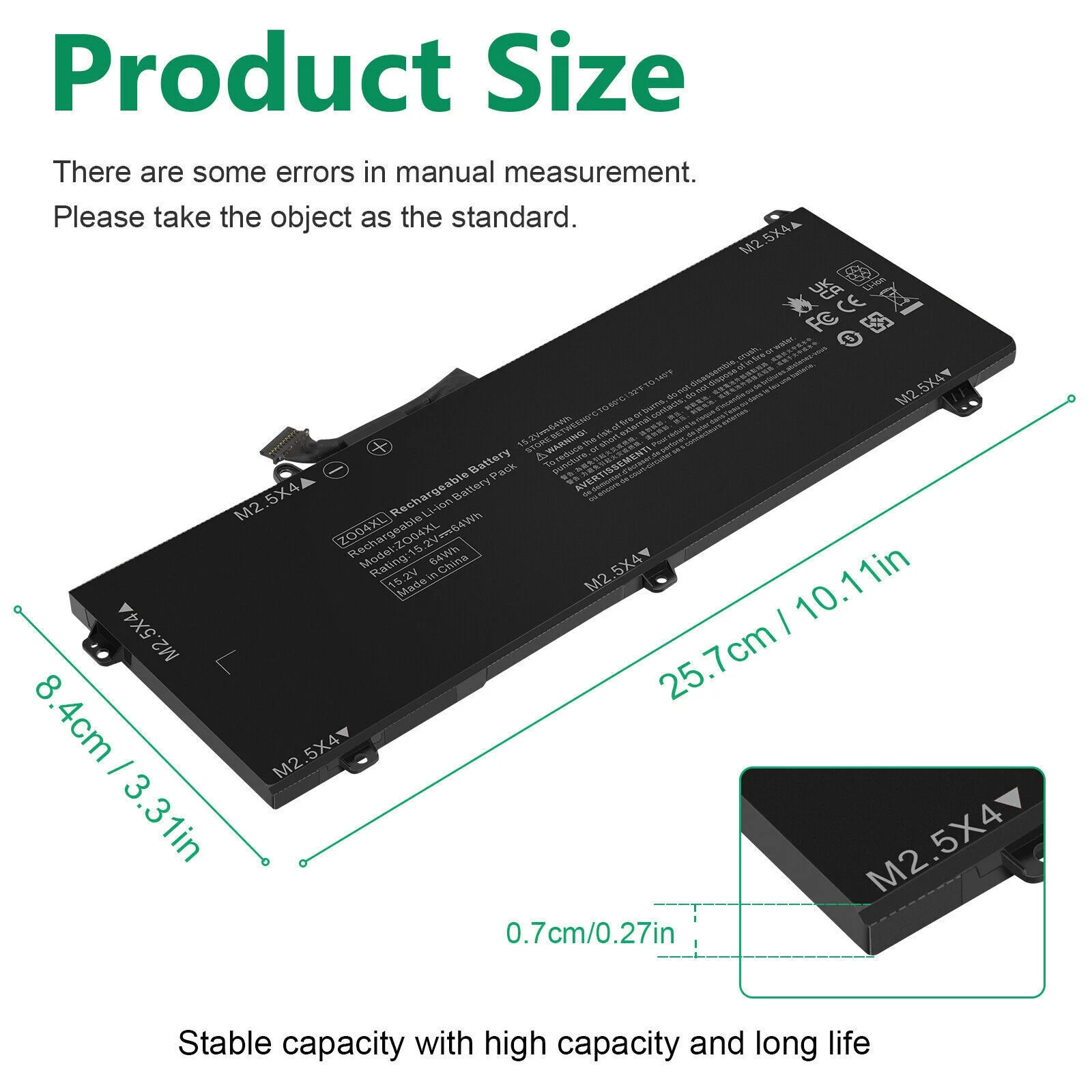 ZO04XL Laptop Battery fr HP ZBook Studio G3 G4 808396-421 808450-001 HSTNN-CS8C