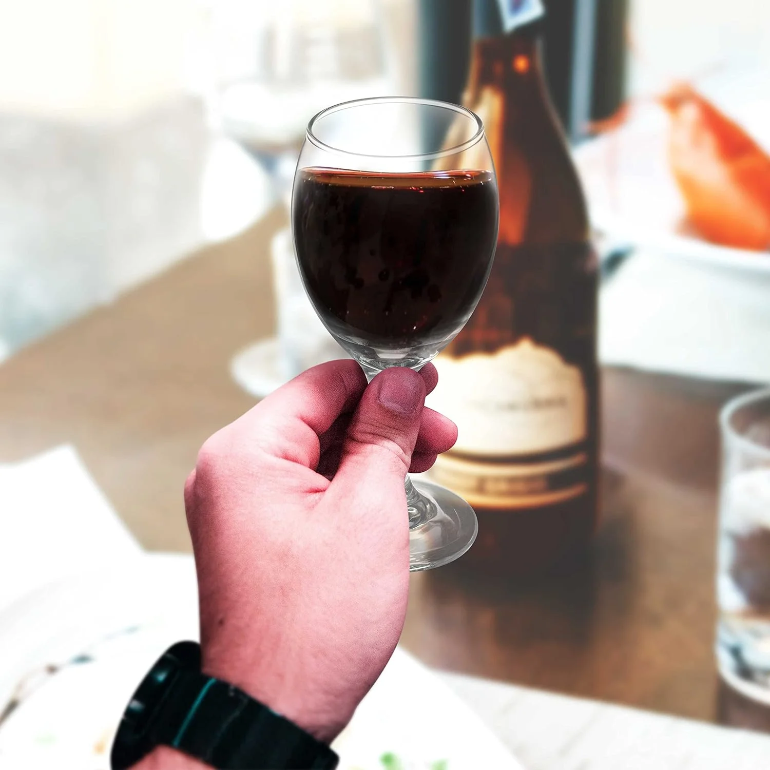 10 Aragon Wine Glasses Set, 8.5 Oz. - High Standard, Made - Clear