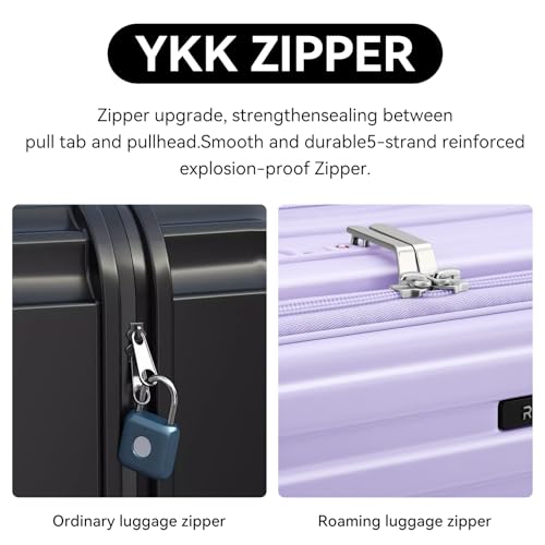 ROAMING Grace Expandable Carry On Luggage Airline Approved, 20 Inch Hardside Carry On Suitcase with Wheels, Travel Harshell Spinner Small Luggage with Tsa Lock, Jade cyan, 20-Inch Carry-On