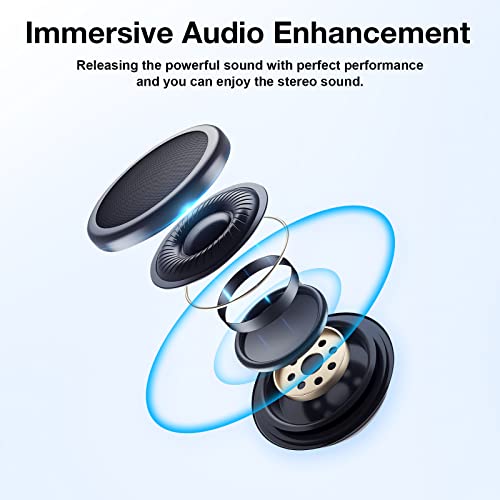 GTRACING Gaming Chair with Speakers Bluetooth Music Video Game Chair Audio Ergonomic Design Heavy Duty Office Computer Desk Chair (Black)