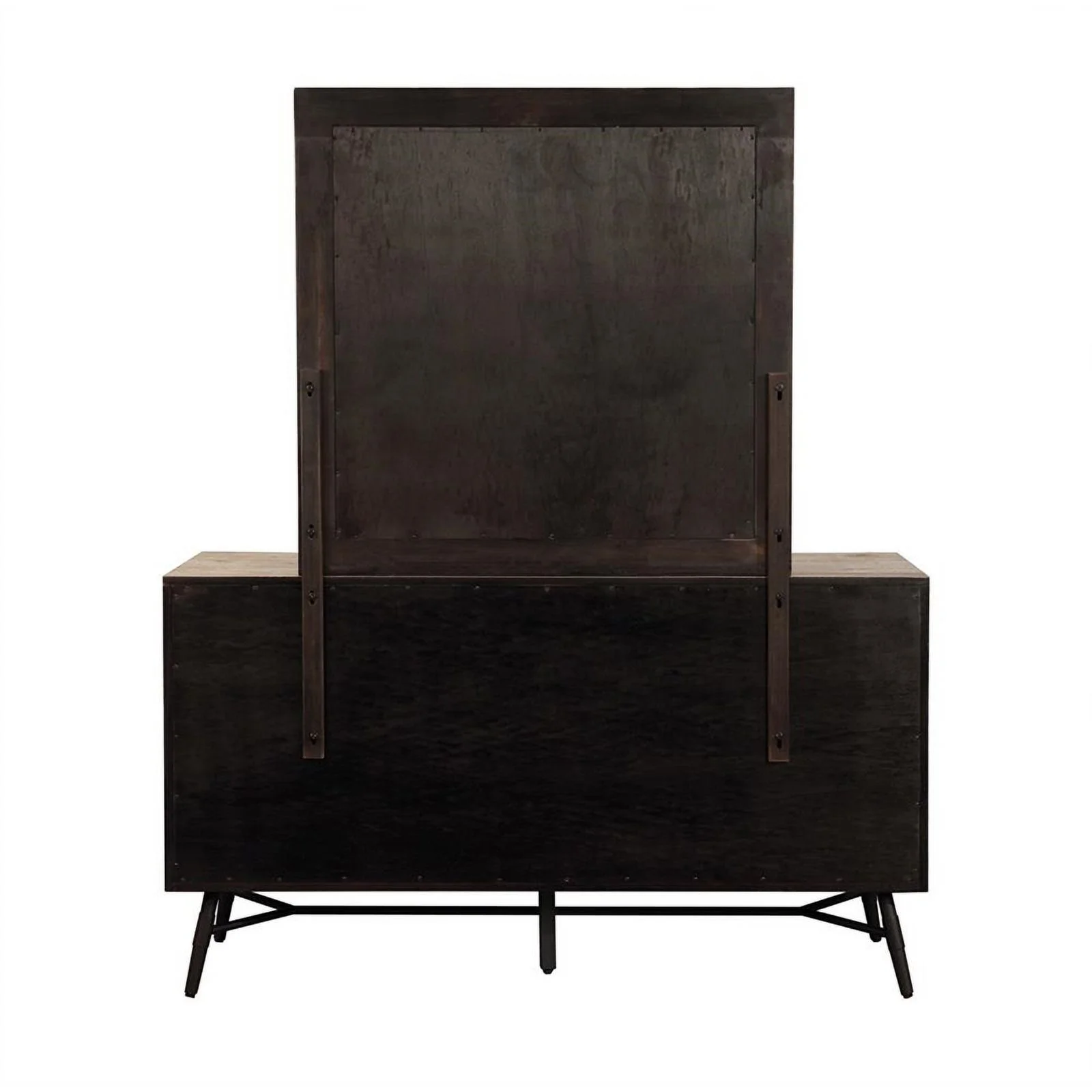 Pemberly Row 6-drawer Farmhouse Wood Dresser in Brown Finish