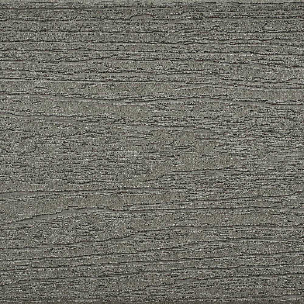 Trex Enhance Basics 1 in. x 6 in. x 12 ft. Clam Shell Grooved Edge Grey Composite Deck Board
