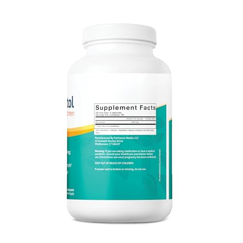 Fairhaven Health Myo-Inositol Supplement 2000mg | Male and Female Fertility Supplement and Hormone Balance | Vitamin B8 | Inositol Powder Capsules | Gluten, Dairy and Soy Free | 120 Inositol Capsules