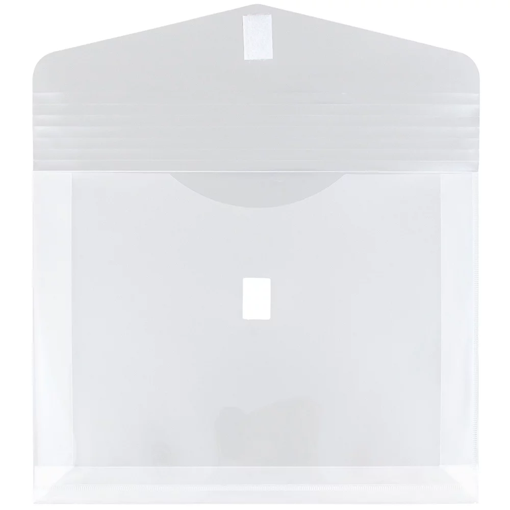 JAM Plastic Envelopes with Hook & Loop Closure, 2