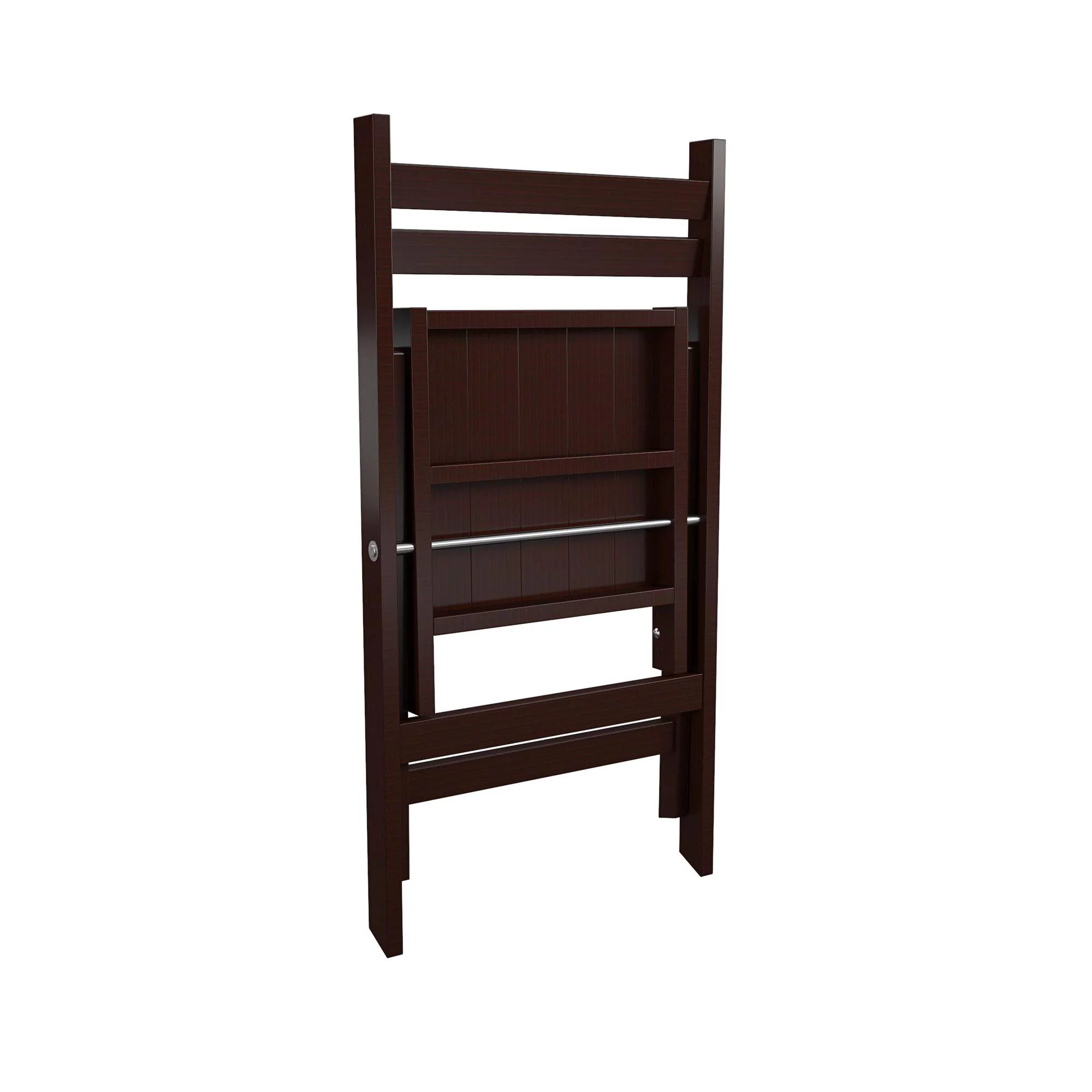 COSCO XL Folding Wood Chair, Dark Mahogany, 2-Pack