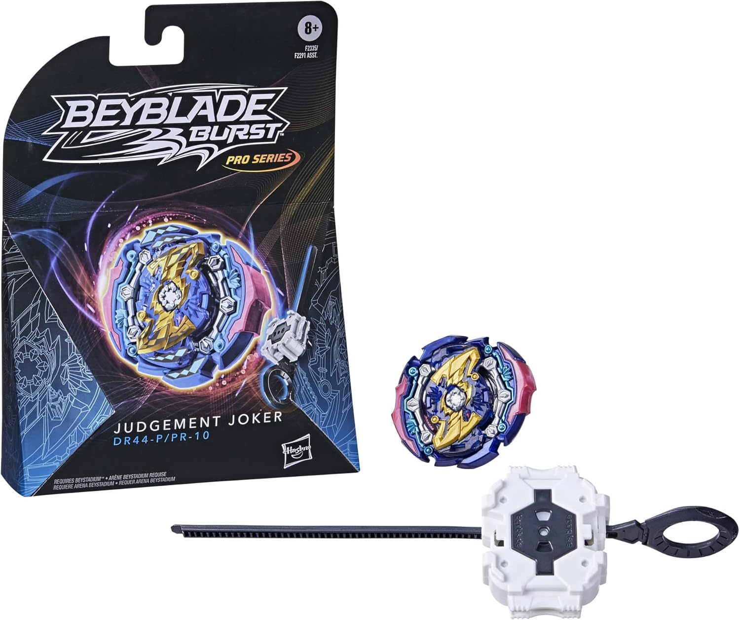 Beyblade Burst Pro Series Judgement Joker Spinning Top Starter Pack - Attack Type Battling Game Top with Launcher Toy